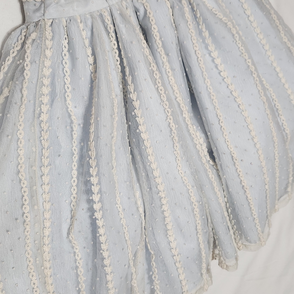 Pastourelle by Pippa & Julie Swiss Dot Empire Waist Embroidered Princess Dress 4 - Picture 9 of 15